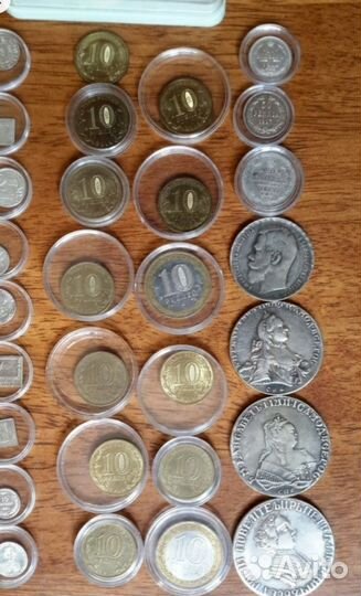 Монеты, жетоны, серебро, капсулы