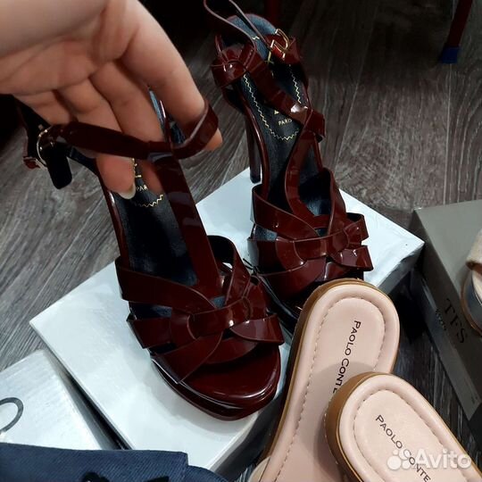 Новые босоножки пакетом 5 пар + подарок блеск