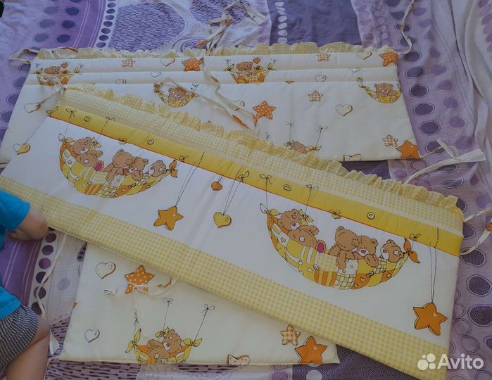 Бортики и балдахин в кроватку