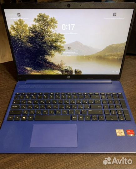 Игровой ноутбук HP в идеале синий ips ssd
