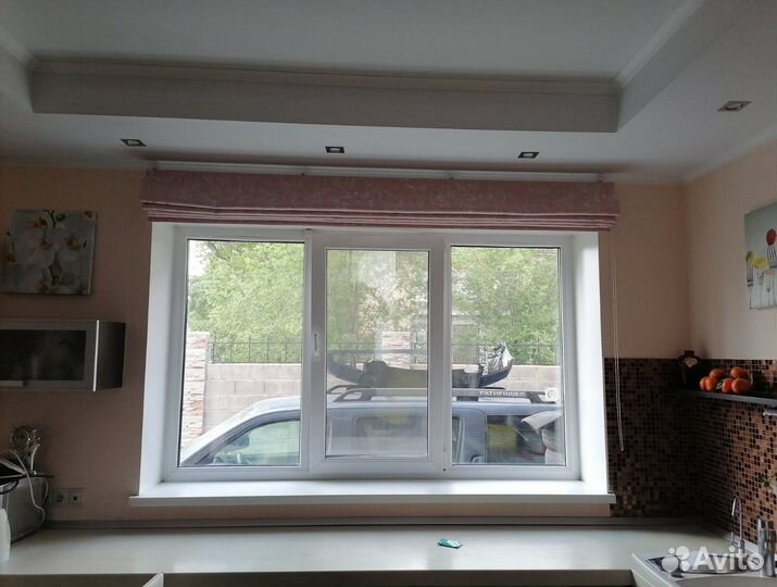 Римские шторы двойные