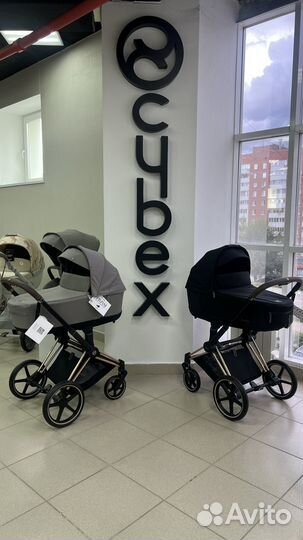 Коляска 2 в 1 Cybex Priam IV Matt Black/Deep Black