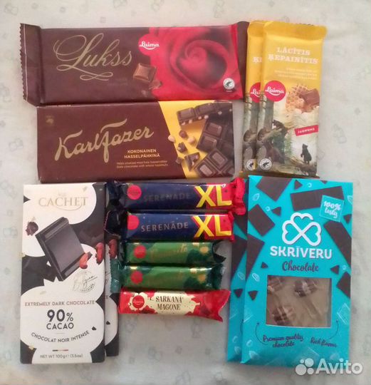 Шоколад из Латвии/Эстонии/Бельгии