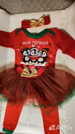 Новогодний костюм для девочки 74