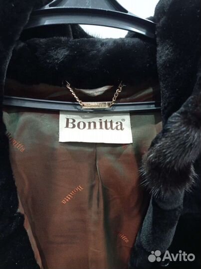 Шуба мутоновая с капюшоном 44 46