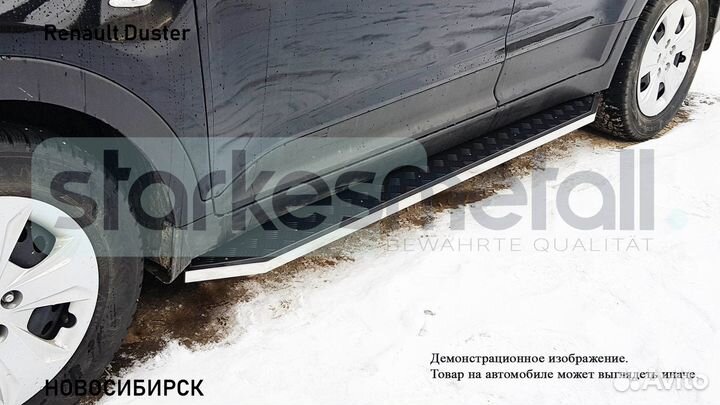 Пороги подножки Renault Duster TOR