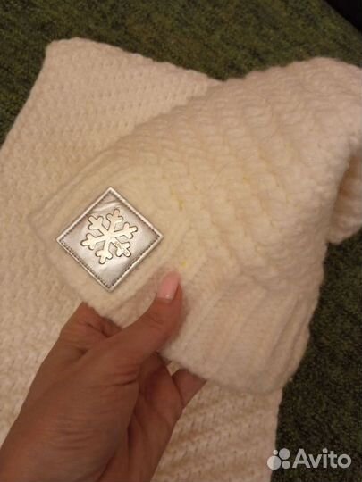 Комплект шапка и снуд женский