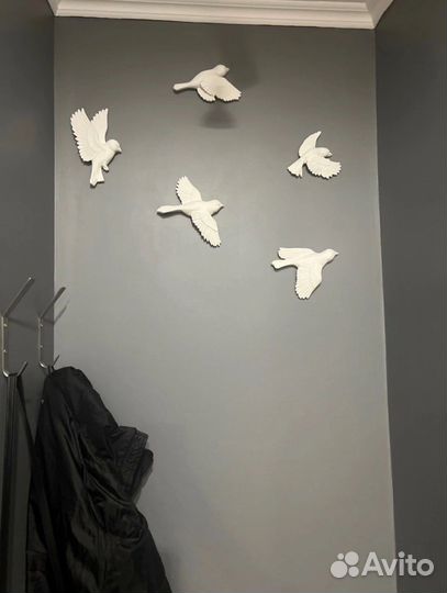 Птицы для декора из гипса