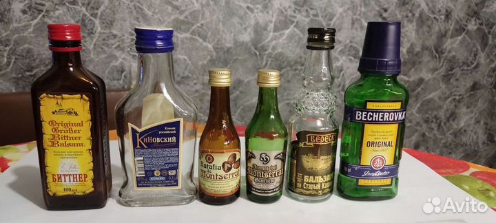 Мини бутылочки от алкоголя