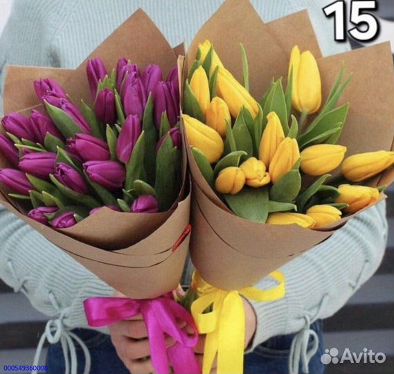 Букеты из тюльпанов (Арт.25075)