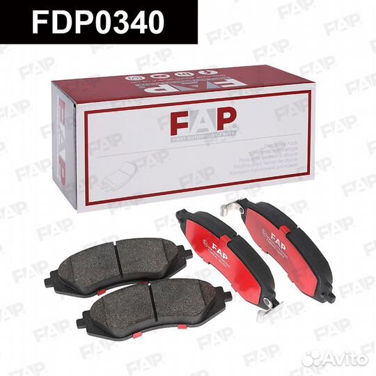 Колодки тормозные FDP0340 FAP Россия