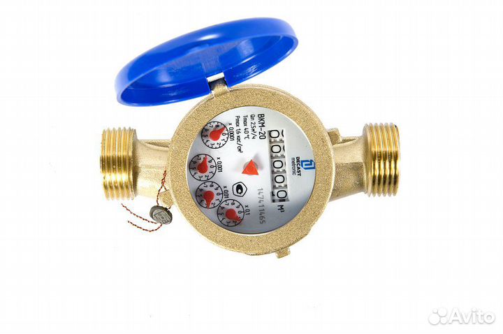 Счетчик воды мокроход вкм-20 mini 130мм 2024