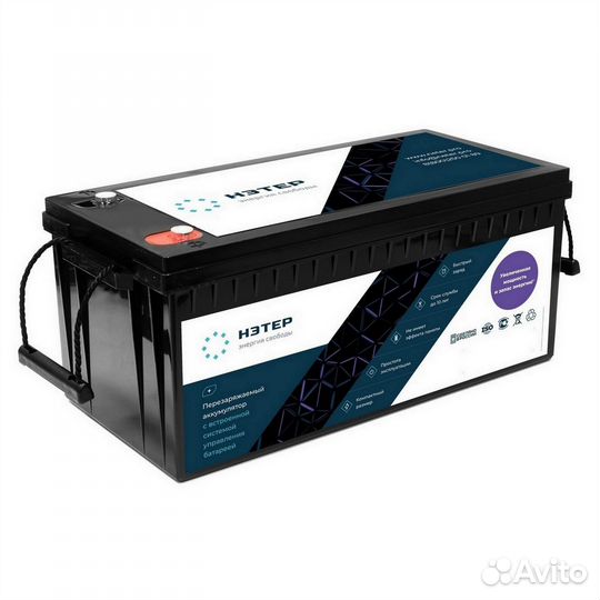 Аккумулятор Нэтер LFP24-100-100P13 24V 100Ah