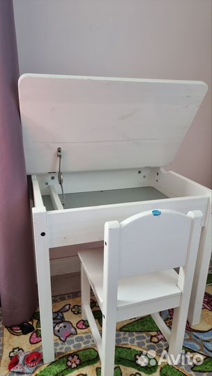 Детский стол со стулом IKEA