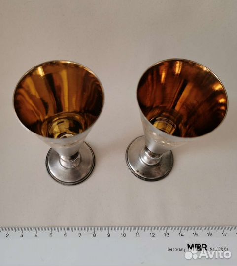 Антикварный рюмки 2 шт. серебро