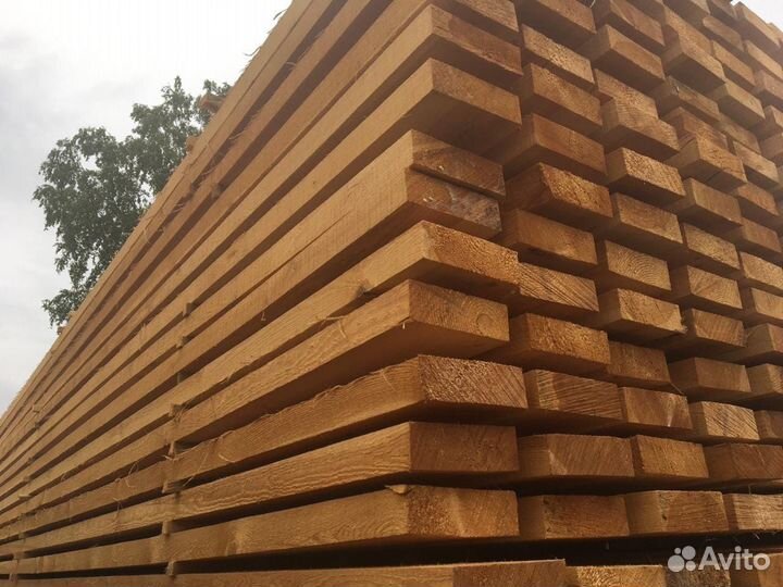 Доска обрезная естественной влажности хвоя 3–4 (CD