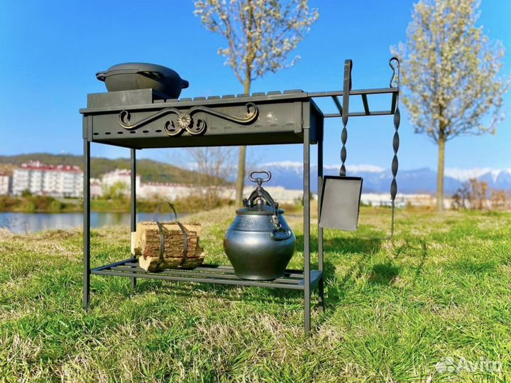 Мангал с подставкой под казан / Вип качество