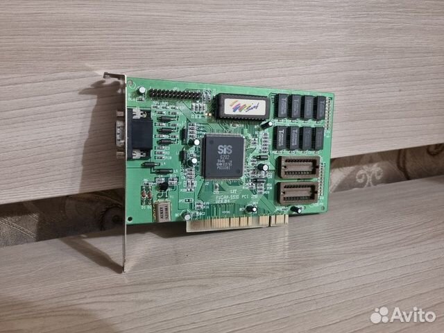 Видеокарта на чипе SiS 6202 fvgap-SS1D PCI 2MB