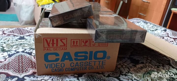 Очень редкие видеокассеты vhs casio E-180 AG новые
