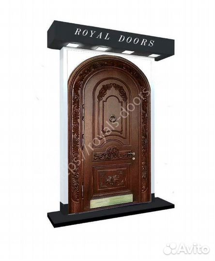 Арочная входная дверь мдф. 253