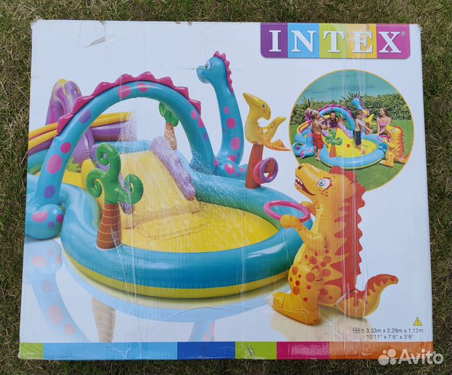 Детский надувной бассейн intex