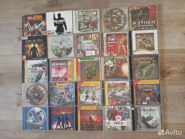 Компьютерные игры диски для пк PC часть 1