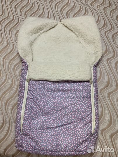 Конверт-мешок зимний меховой в коляску