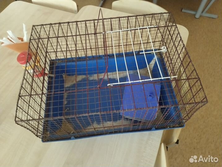 Клетка для грызунов с домиком и поильником