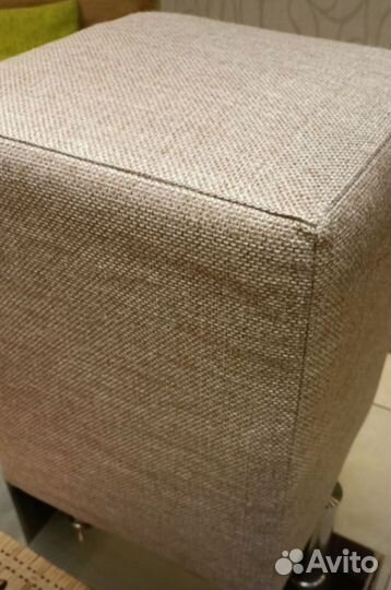 Пуфик в прихожую примерочную бежевый 2 шт