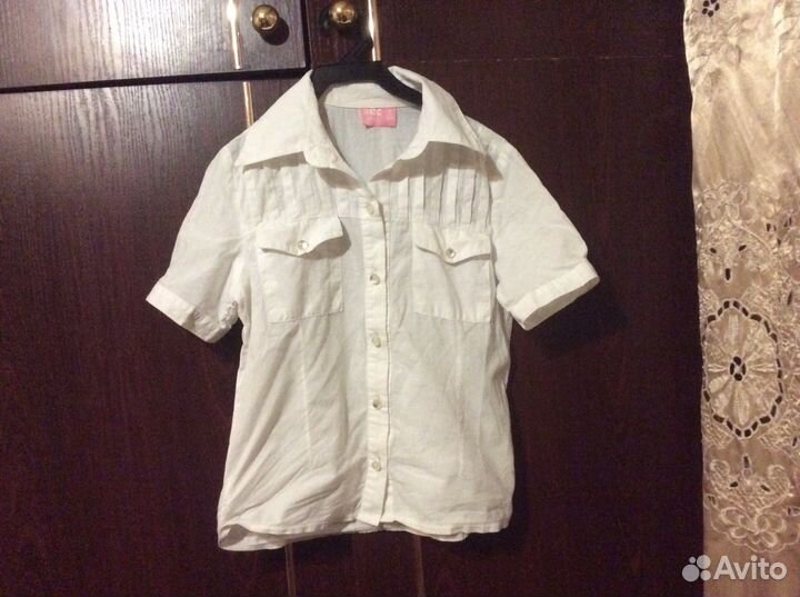 Блузка школьная на девочку 7-8 лет