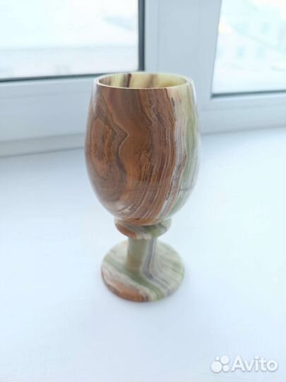 Бокал из оникса, 16 см высота