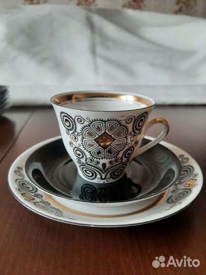 Чашка с блюдцем фарфор RpR