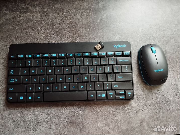Беспроводная клавиатура и мышь logitech