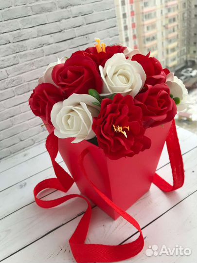 Букет цветов из мыла