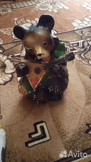 Копилка медведь с балалайкой СССР