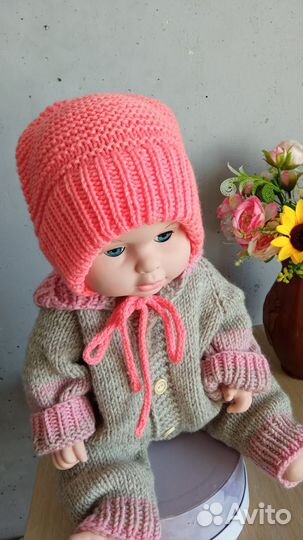 Шапка для новорожденного 0 2 месяца