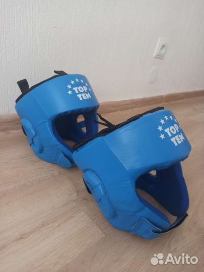 Боксерский шлем Topten кожаный