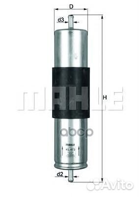 Фильтр топливный BMW X5 3.0 D KL473 Mahle/Knecht