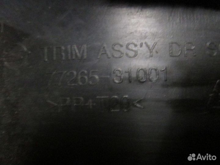 Накладка порога задняя левая Ssang Yong Kyron 2005