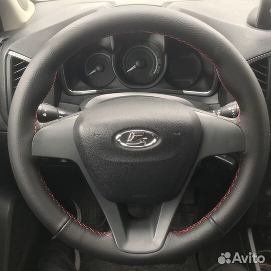 Оплетка на руль из автокожи с установкой