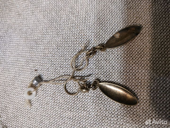 Серебряные серьги СССР