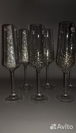 Свадебные бокалы новые