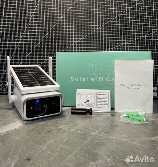 Уличная WiFi видеокамера с солнечной батареей