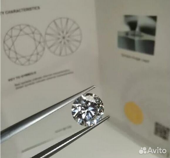 Бриллиант выращенный 1.12 карата. Пожизненная гара
