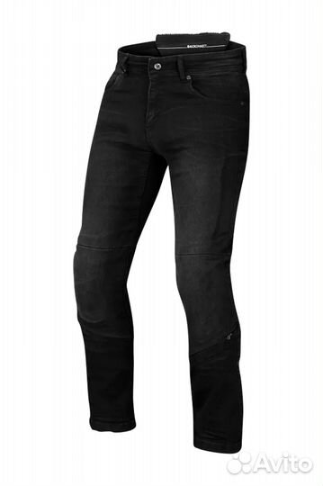 Motorradjeans Macna Stone Schwarz Gewaschen Черный