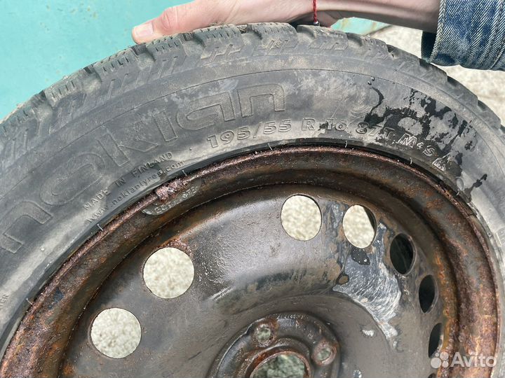 Штамповки r16 4*100 + резина зимняя