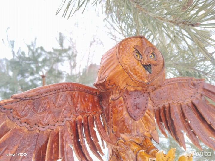 Сова (игрушка) из кожи, ручная работа