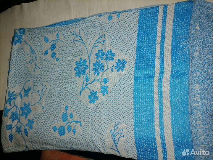 Скатерть натуральный лен и шёлк СССР