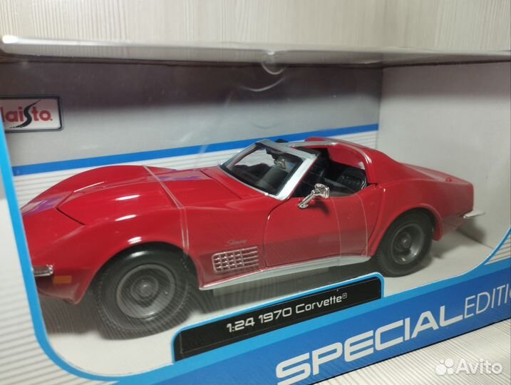 Maisto 1 24 модель Corvette 1970