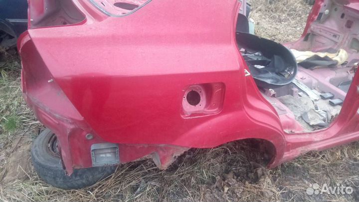 Крыло, четверть задняя правая шевроле авео Т250